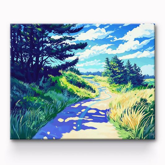 Mountain Path Painting By Number 1
