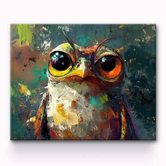 Nerdy Bird Portrait Painting By Number 1