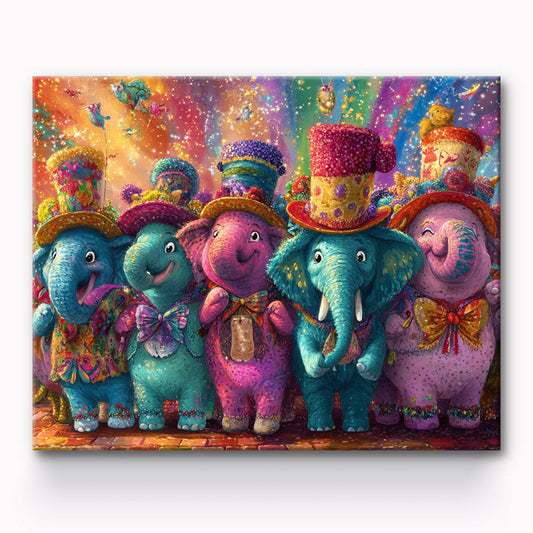Funny Elephant Painting By Number 1