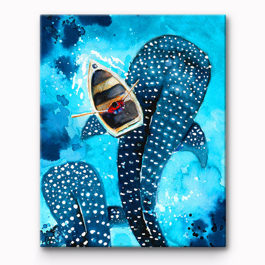 Whale And Boat Painting By Number 1