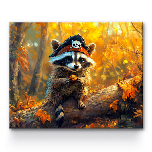 Pirate Captain Raccoon Painting By Number 1