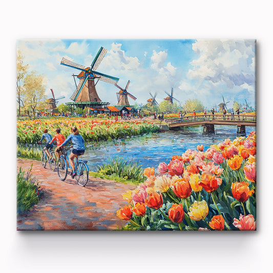 Manor Windmill Painting By Number 1