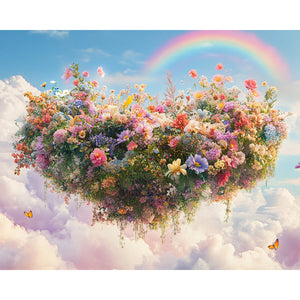 Flower Island Painting By Number 2
