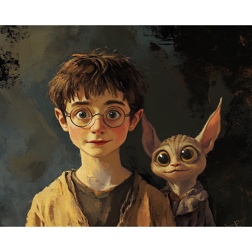 Harry Potter and Dobby Painting By Number 2