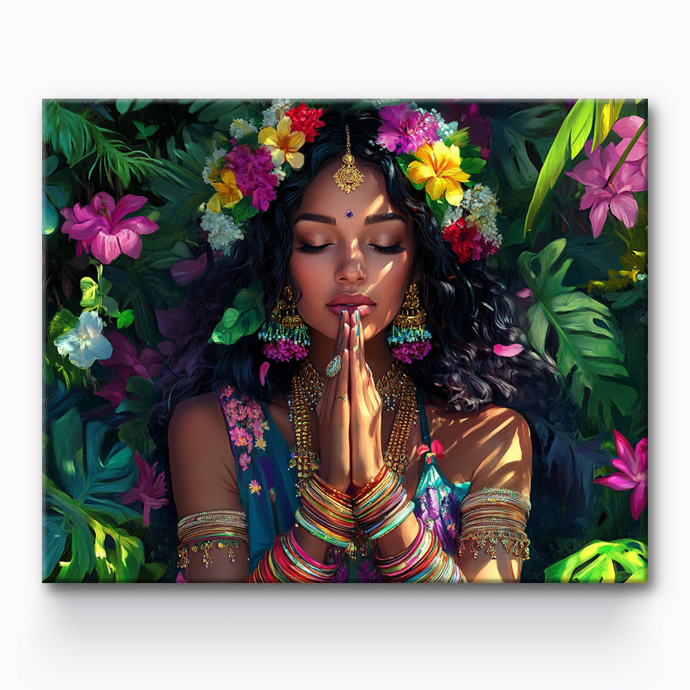 Devoted Lady Painting By Number 1