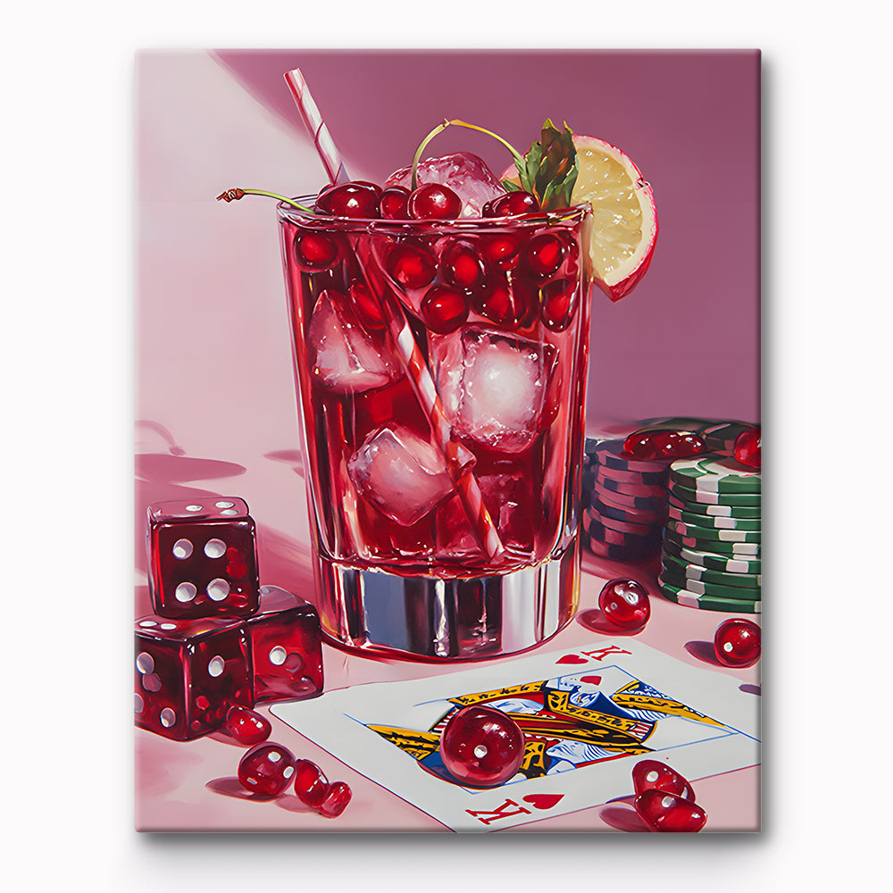 Pink Game Night  Painting By Number 1