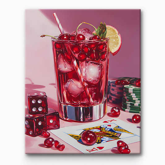 Pink Game Night  Painting By Number 1