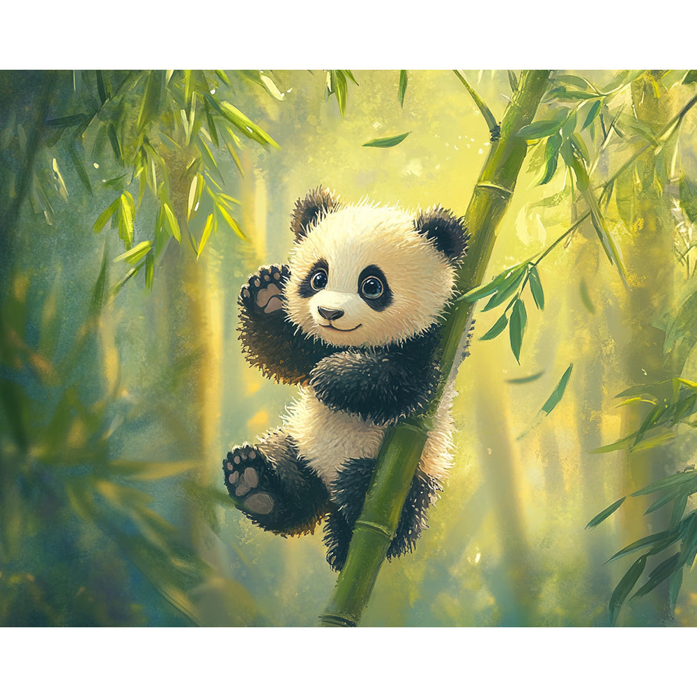 Cartoon Panda Painting By Number 2