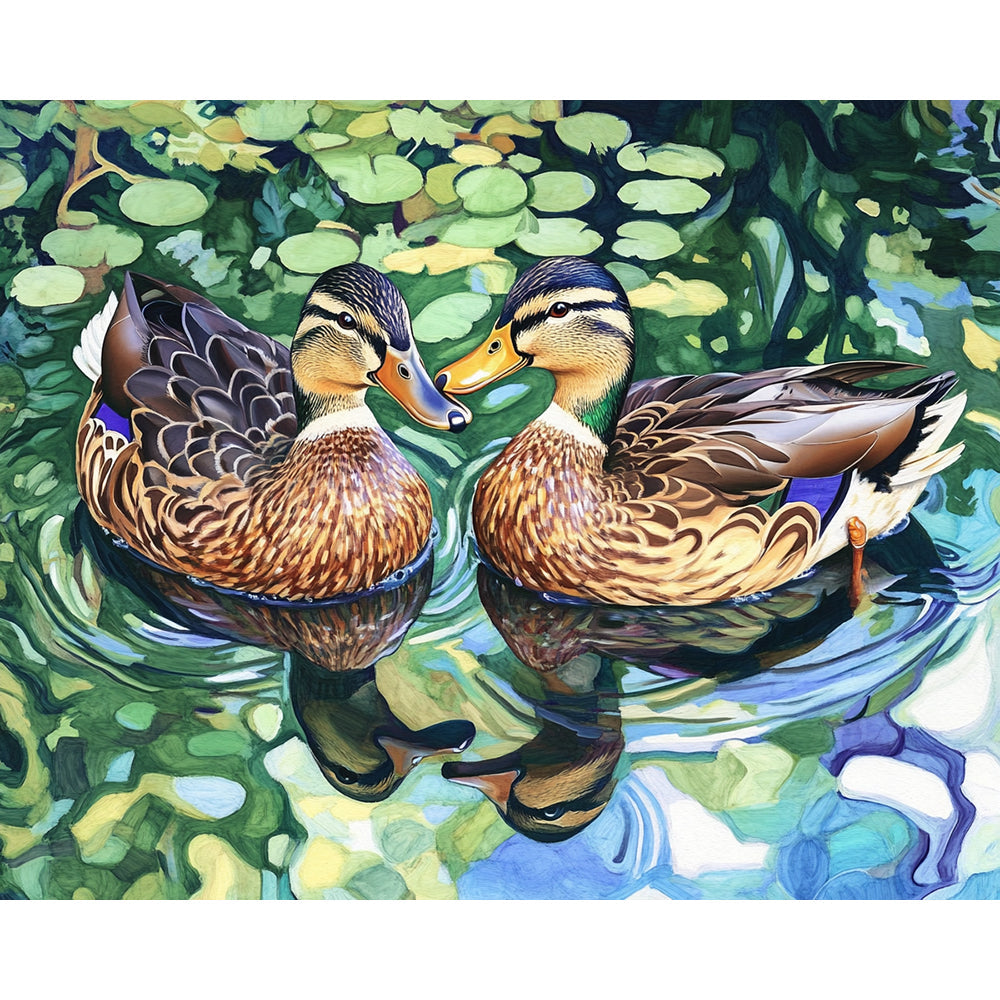 Two Duck Painting By Number 2