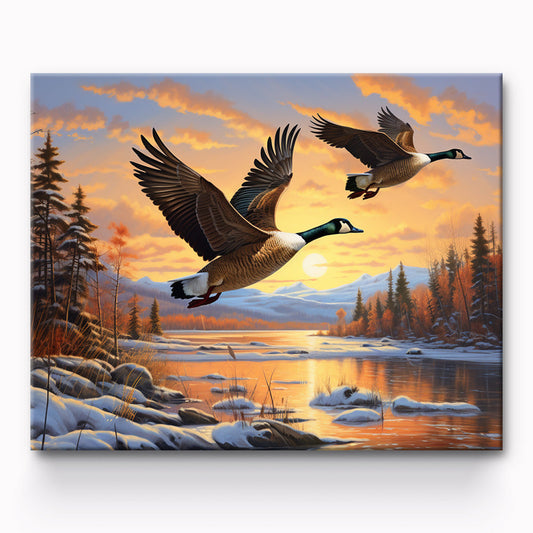 Wild Goose Painting By Number 1