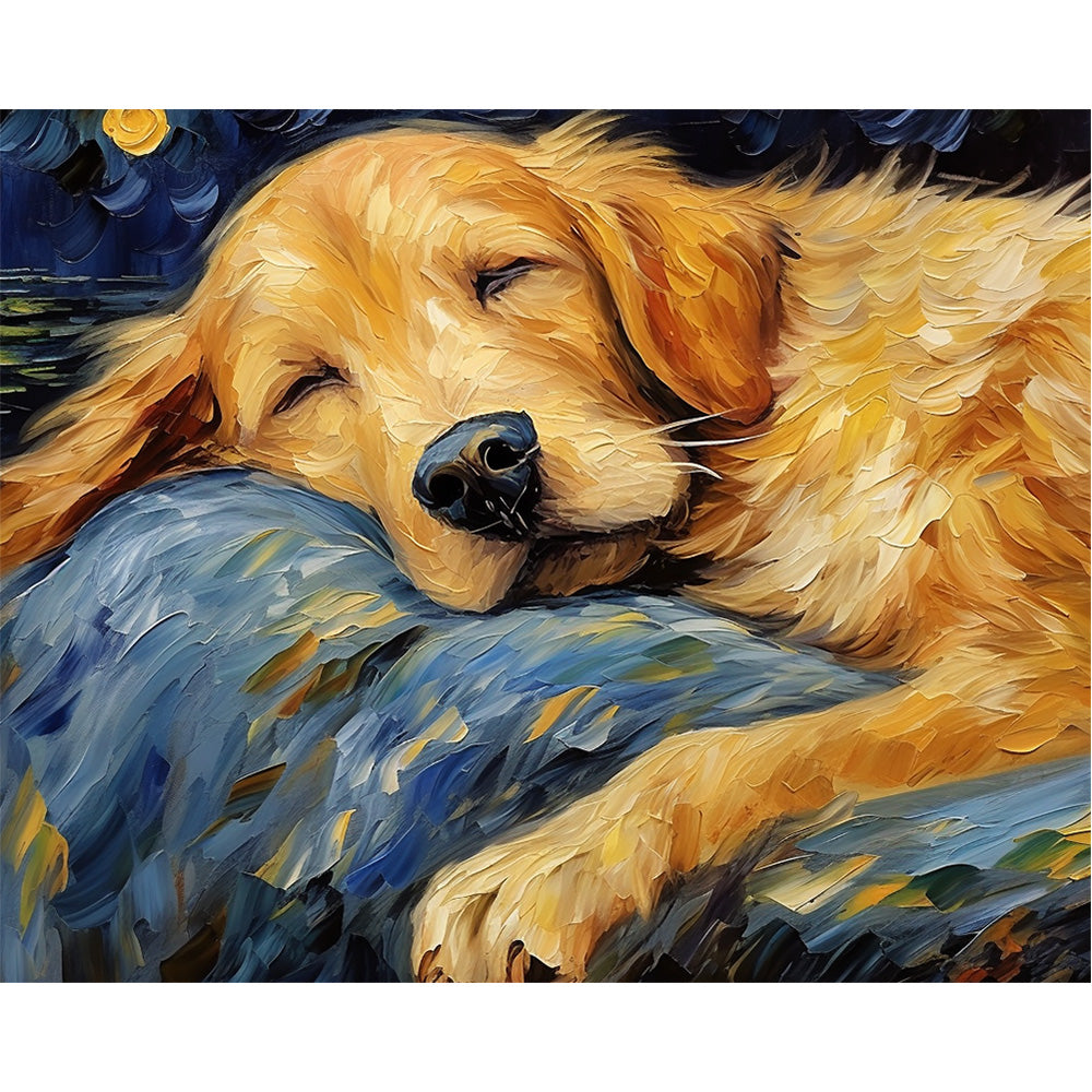 Sleeping Dogs Painting By Number 2