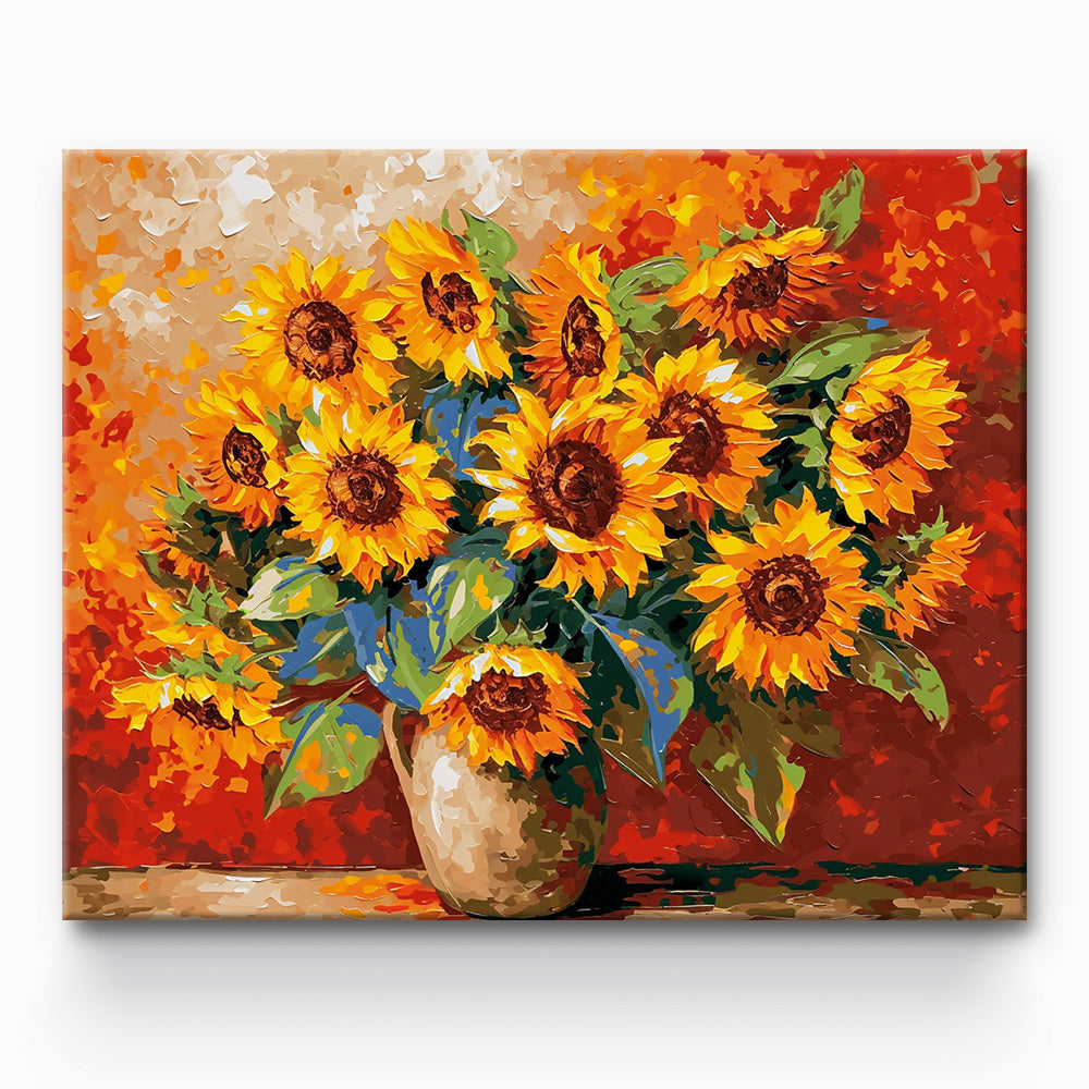 Sunflower Painting By Number 1