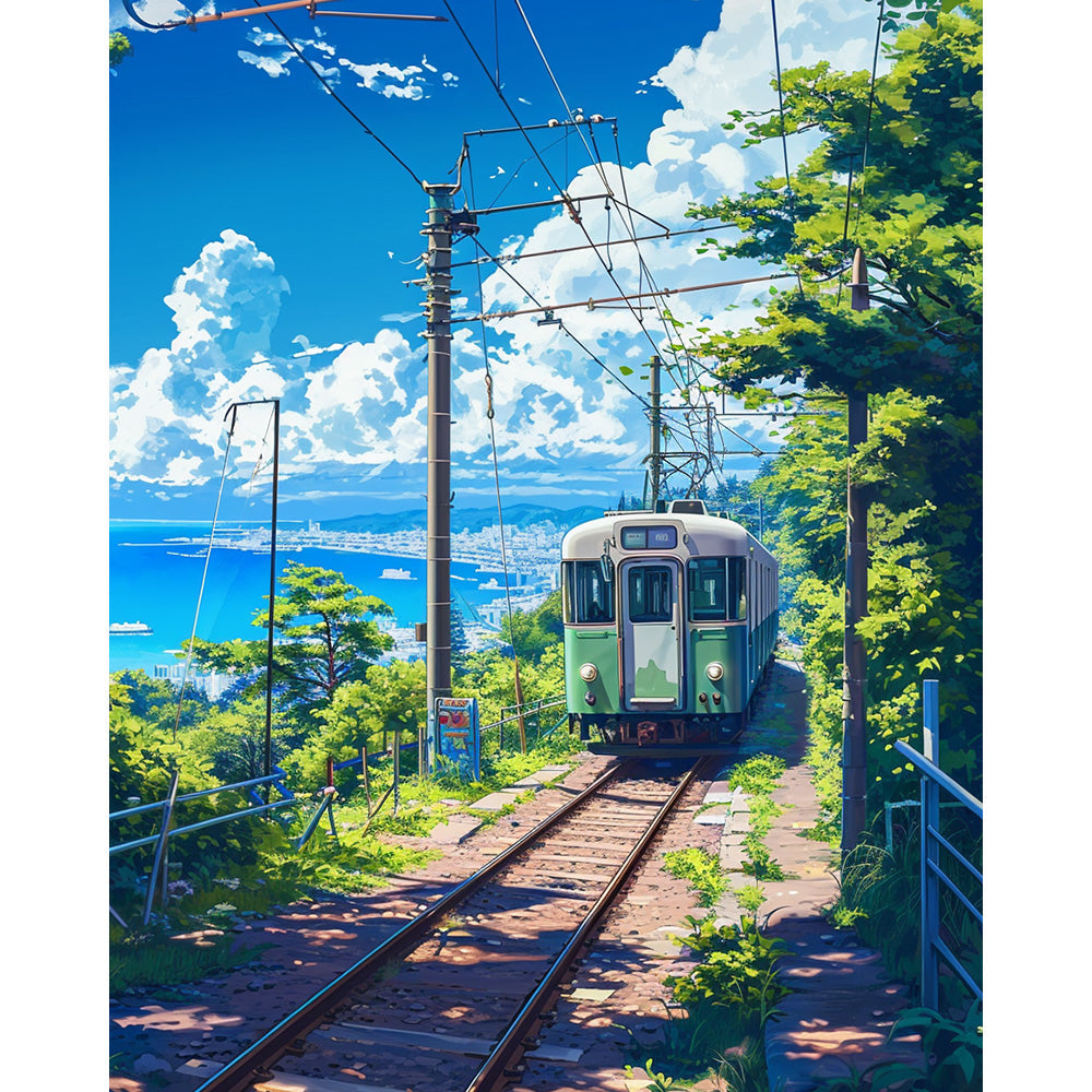 Train Tracks Painting By Number 2