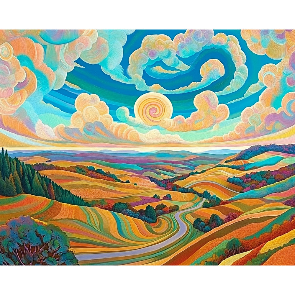 Valley Plateau Painting By Number 2