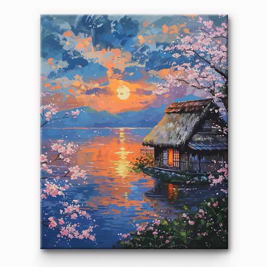Lakeside House Painting By Number 1