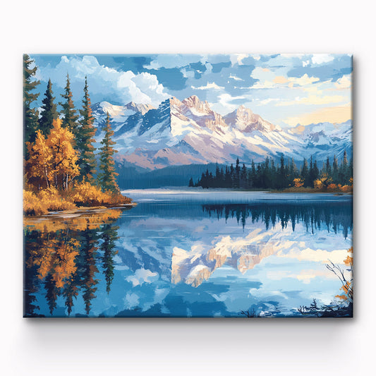 Mountains Painting By Number 1