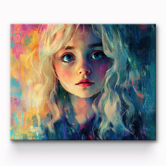 Beautiful Girl Painting By Number 1