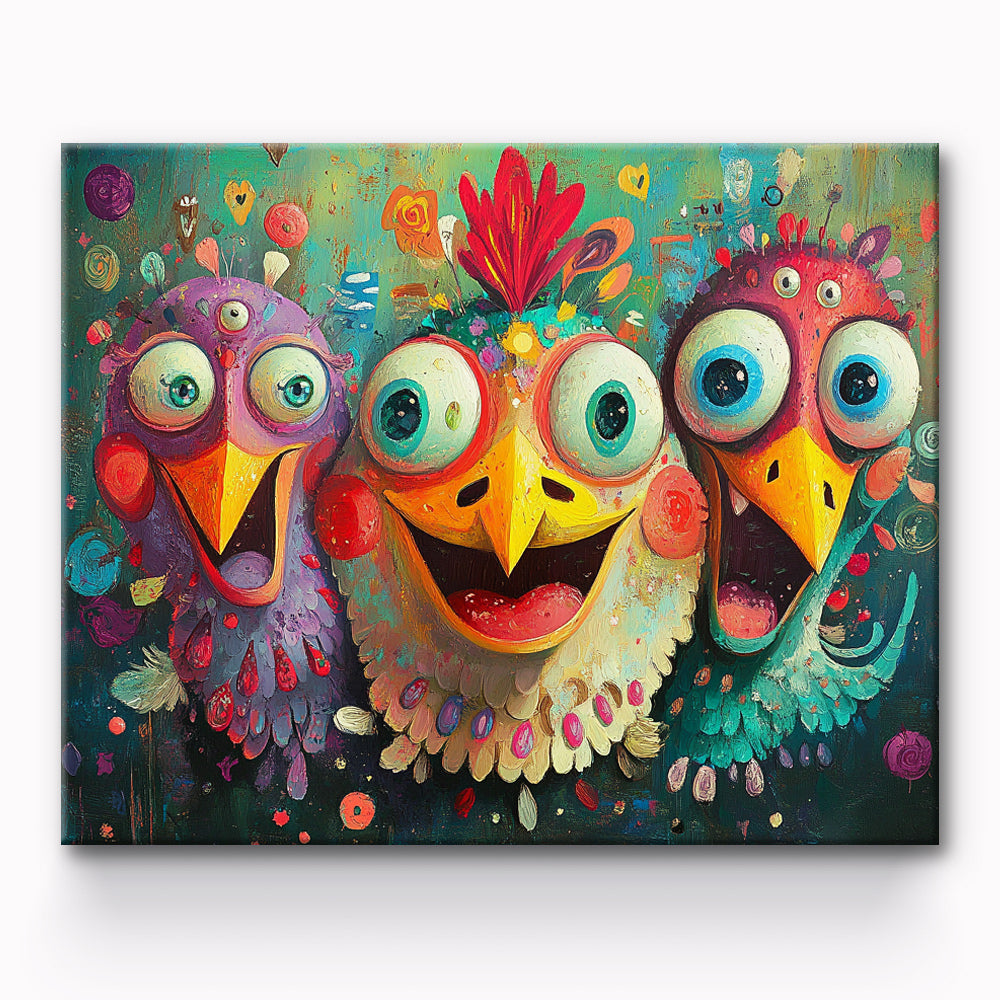 Surprised Chick Painting By Number 1