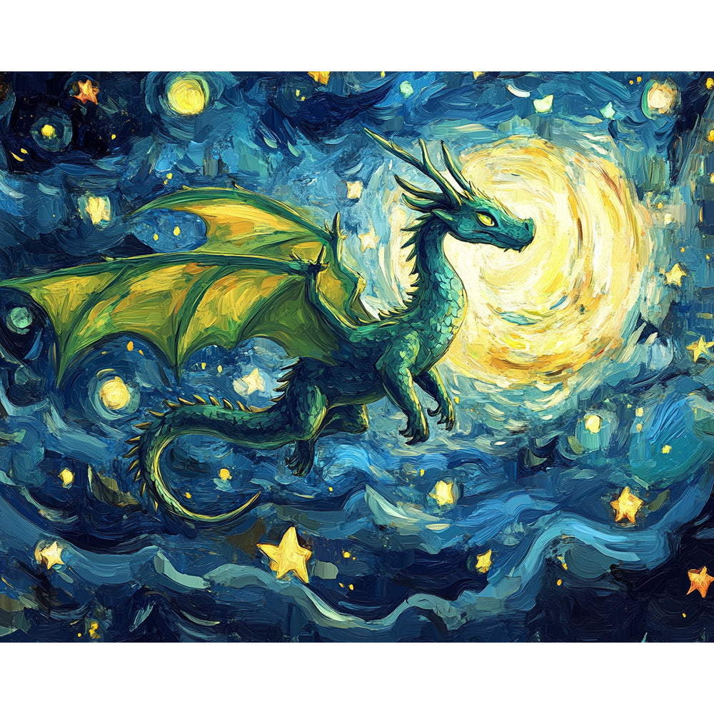 Starry Sky Dragon Painting By Number 2