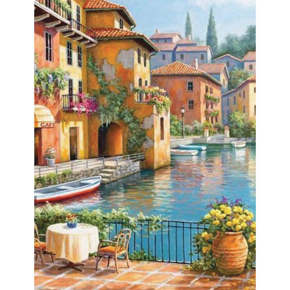 City Under Water Painting By Number 2