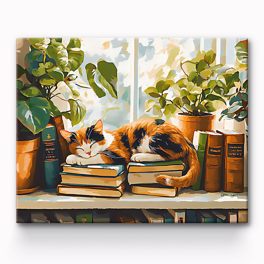 Napping Cat Painting By Number 1