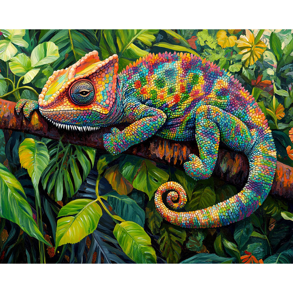 Chameleon Painting By Number 2