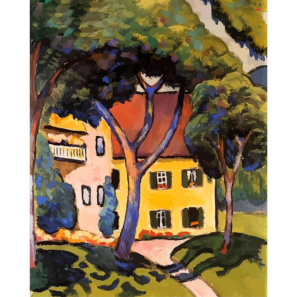 House Cartoon Style Painting By Number 2