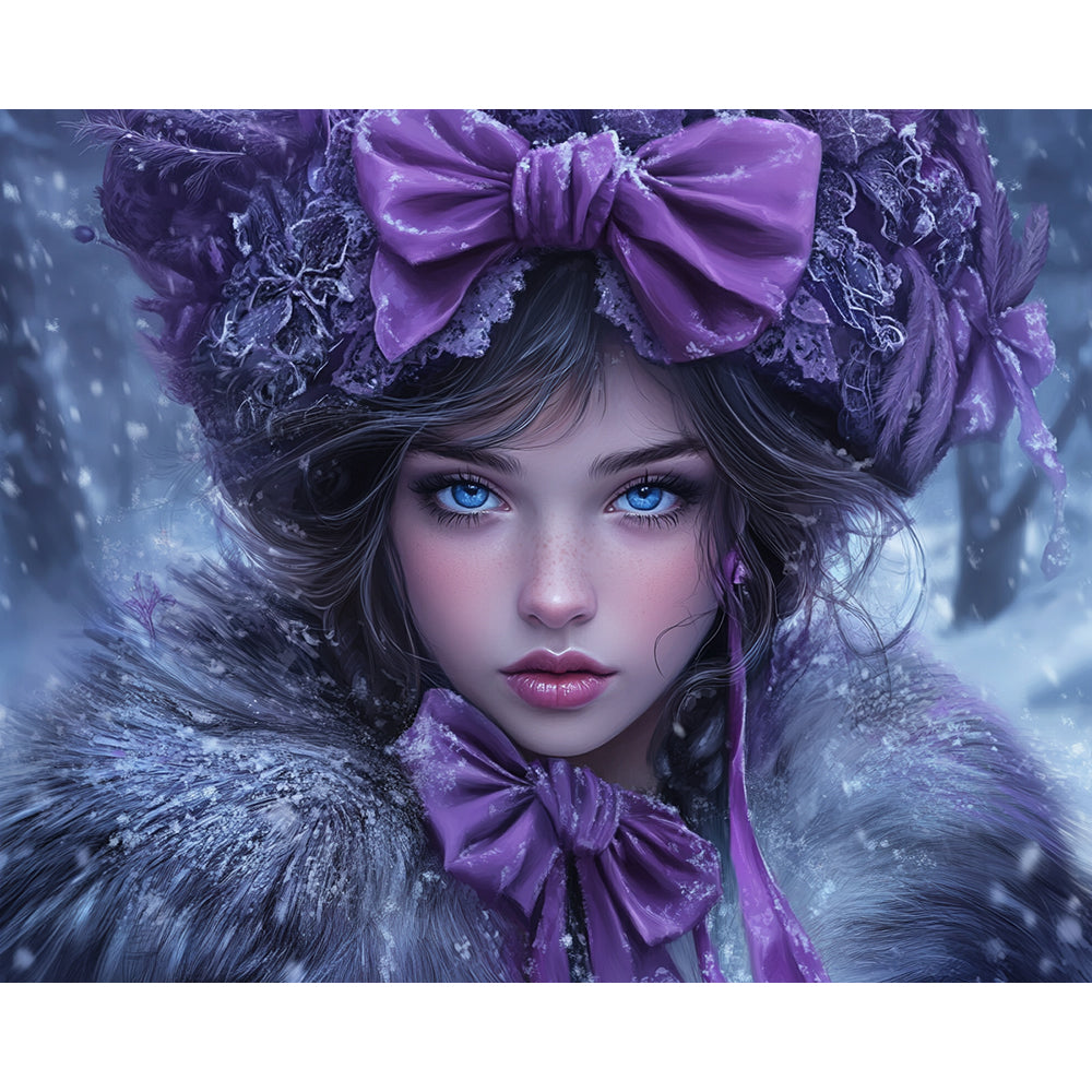 Beautiful Girl Painting By Number 2