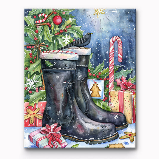 Boots Painting By Number 1