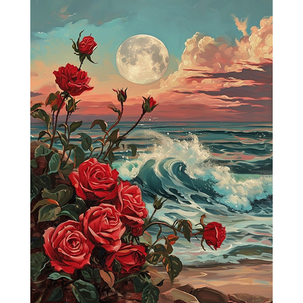 Rose Sea Painting By Number 2
