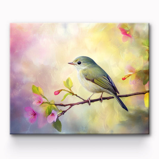 Bird on Branch Painting By Number 1