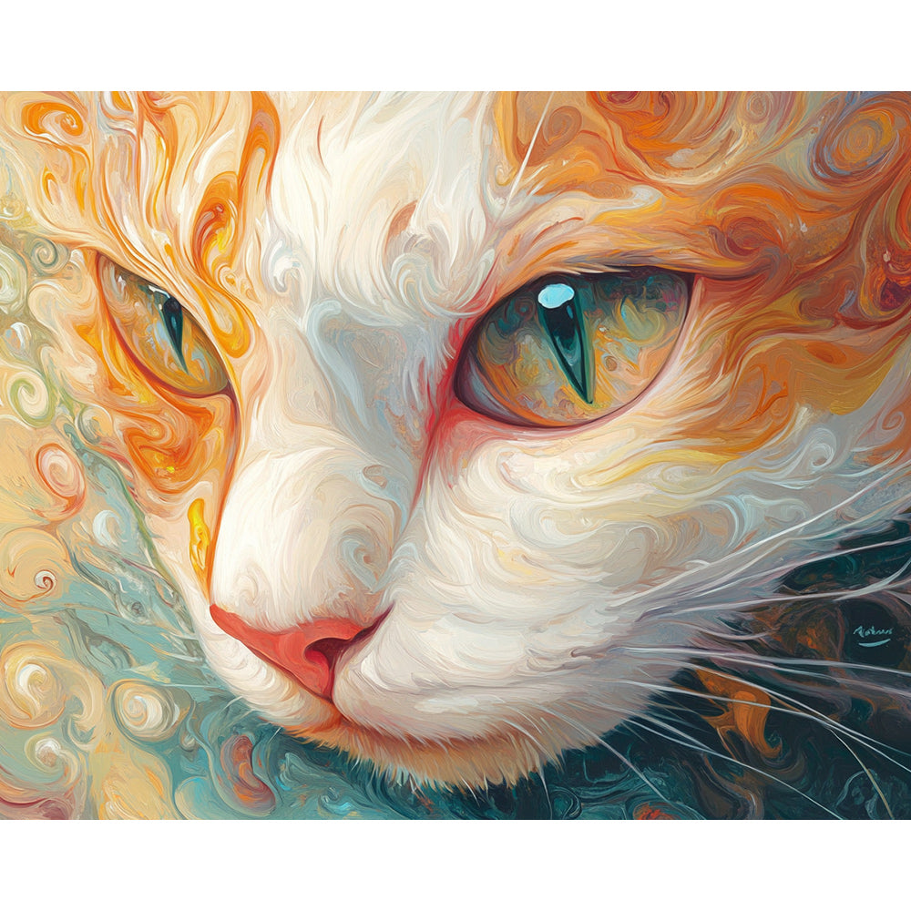 Cat Portrait Painting By Number 2
