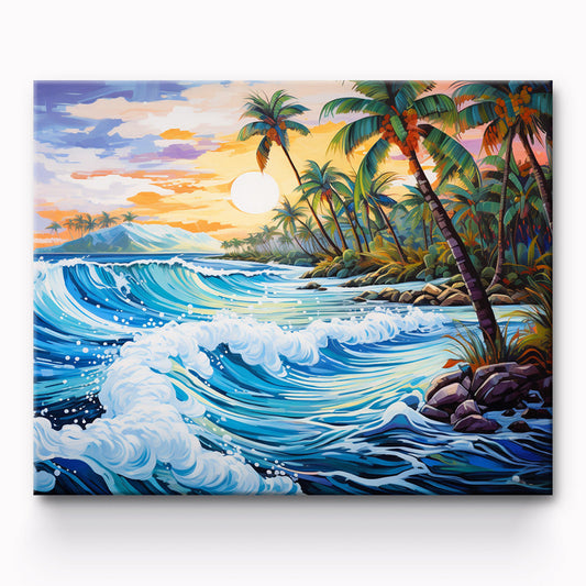 Beaches Painting By Number 1