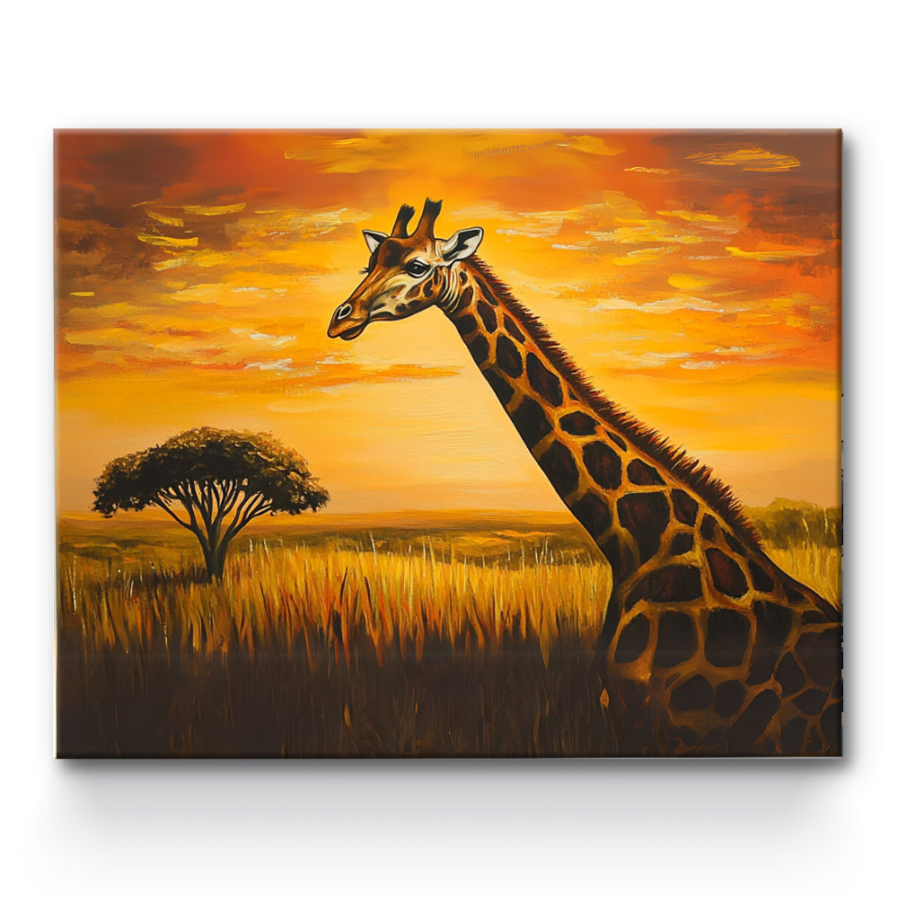 Giraffe Painting By Number 1