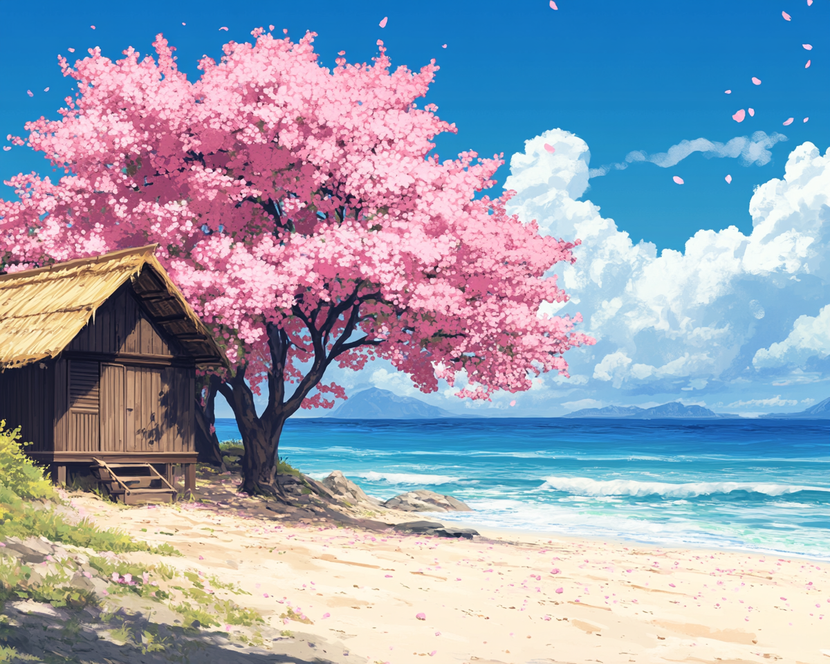 Cottage by the Beach Painting By Number 2