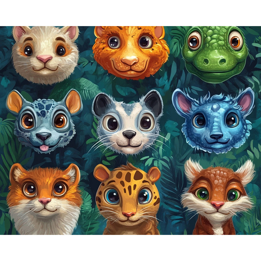 Portraits of animals Painting By Number 2