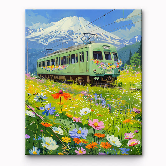 Train Painting By Number 1