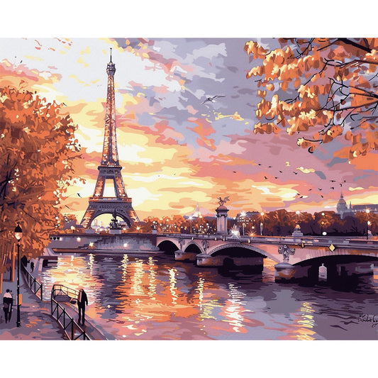 Paris Tower Painting By Number 2