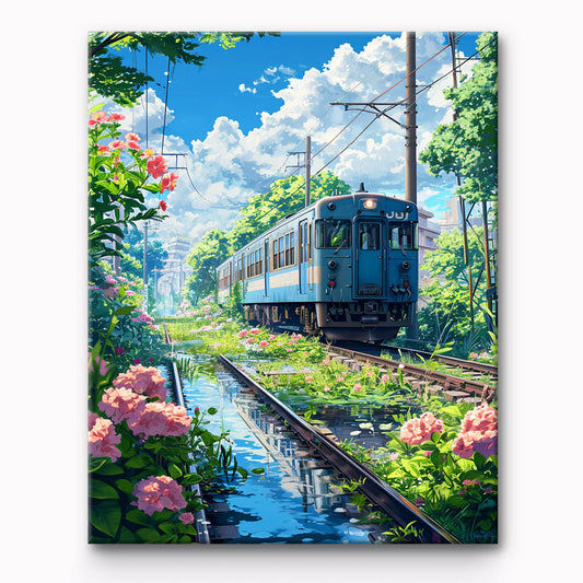 Train Tracks Painting By Number 1