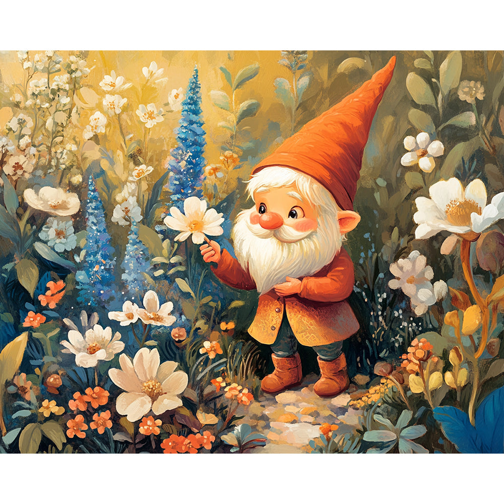 Goblin Surrounded By Flowers Painting By Number 2