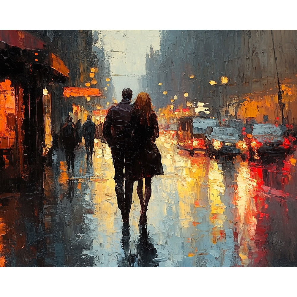 Embrace In The Street Painting By Number 2