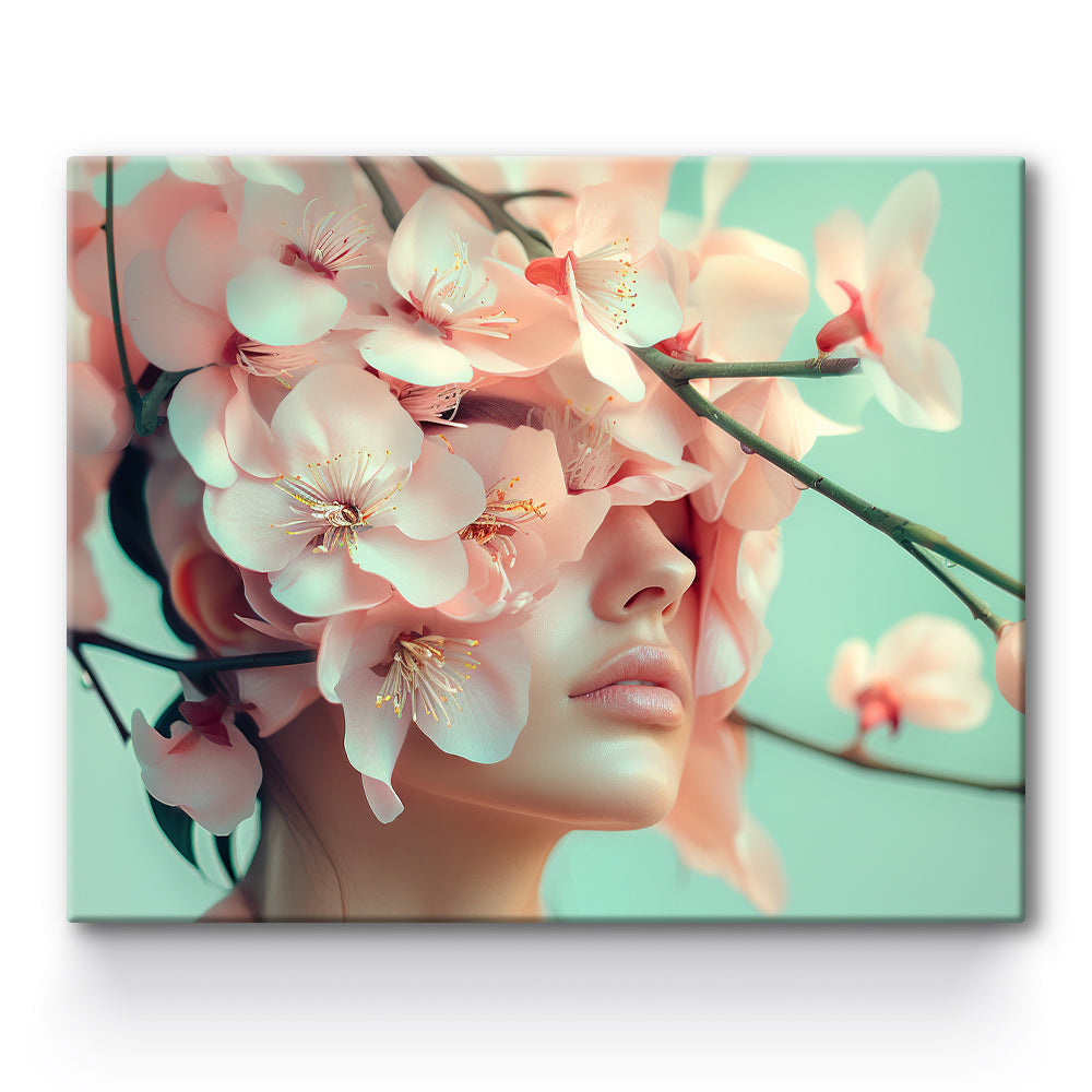 Osmanthus Flower Girl Painting By Number 1