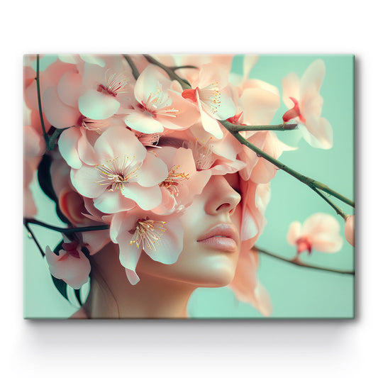 Osmanthus Flower Girl Painting By Number 1