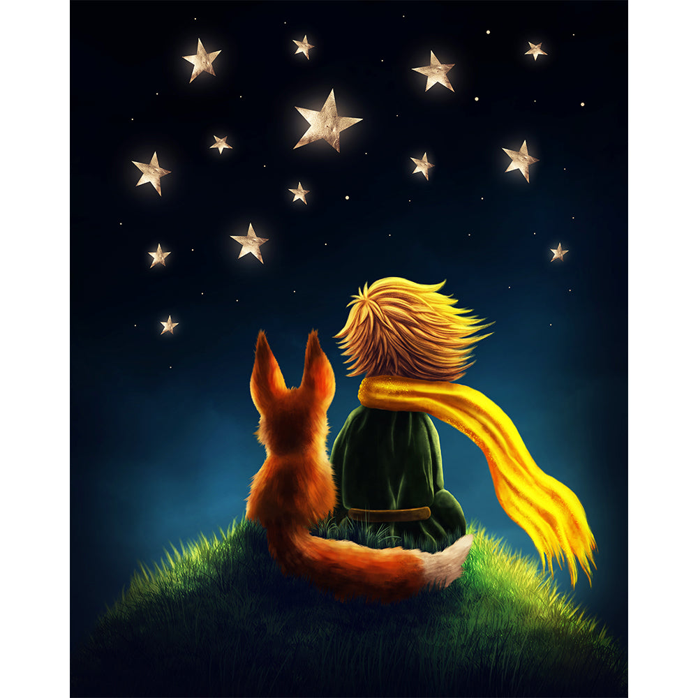 Little Princeling And Fox Painting By Number 2
