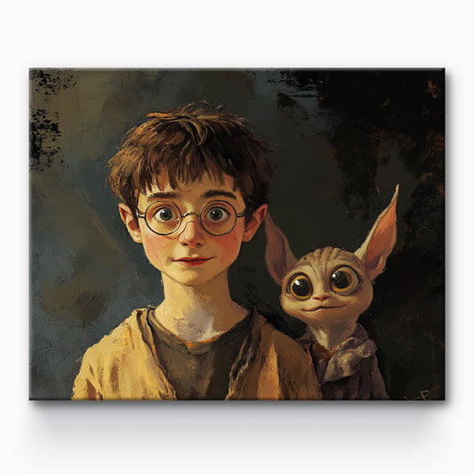 Harry Potter and Dobby Painting By Number 1