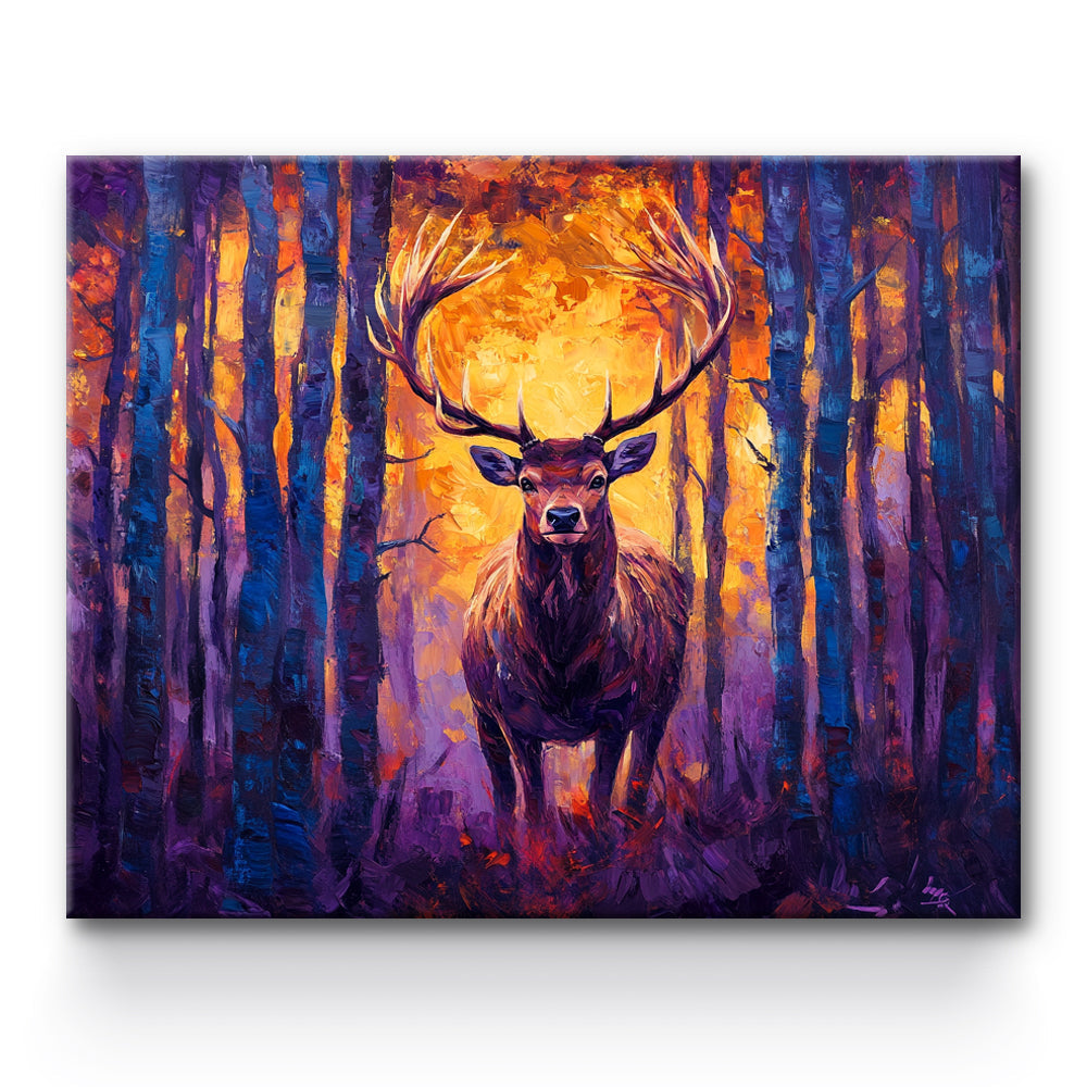 Deep Forest Deer Painting By Number 1