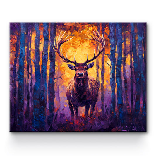 Deep Forest Deer Painting By Number 1