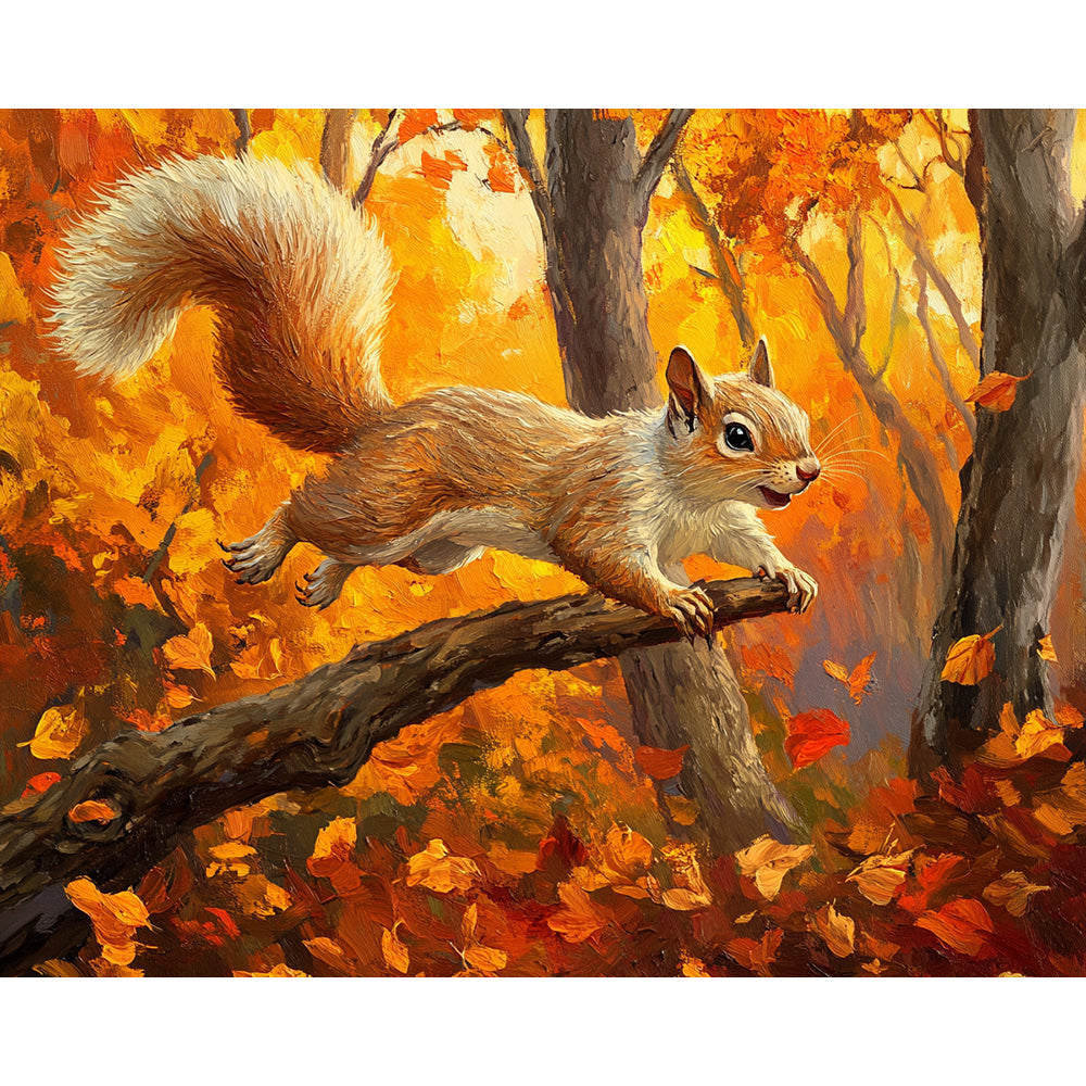 Squirrel Painting By Number 2