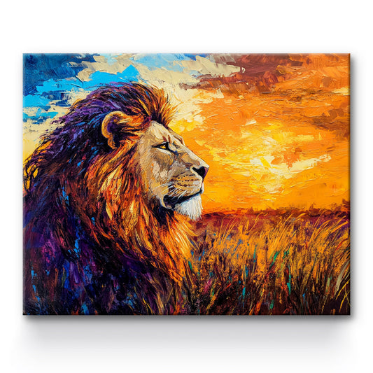 Lion Painting By Number 1