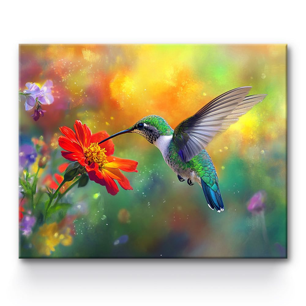 Hummingbird Painting By Number 1